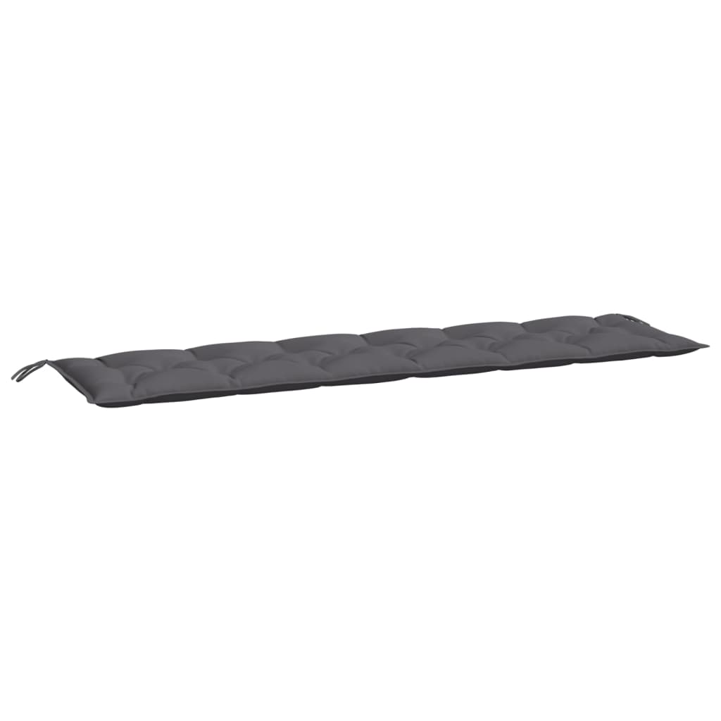 vidaXL Gartenbank-Auflage Anthrazit 200x50x7 cm Oxford-Gewebe