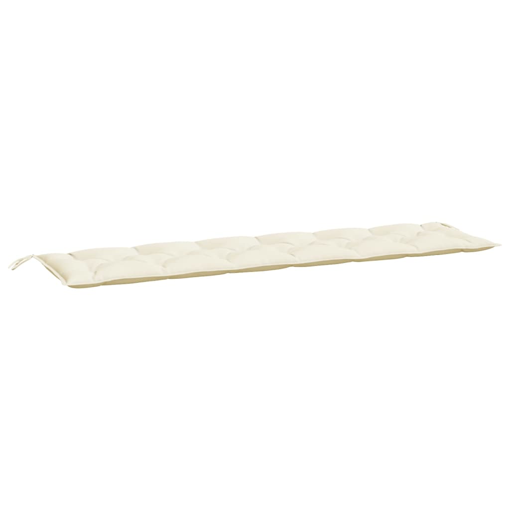 vidaXL Gartenbank-Auflage Creme 200x50x7 cm Oxford-Gewebe