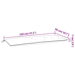 vidaXL Gartenbank-Auflagen 2 Stk. Knallgrün 120x50x7 cm Oxford-Gewebe