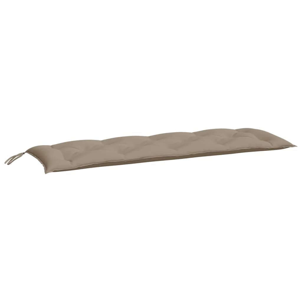 vidaXL Gartenbank-Auflagen 2 Stk. Taupe 150x50x7 cm Oxford-Gewebe