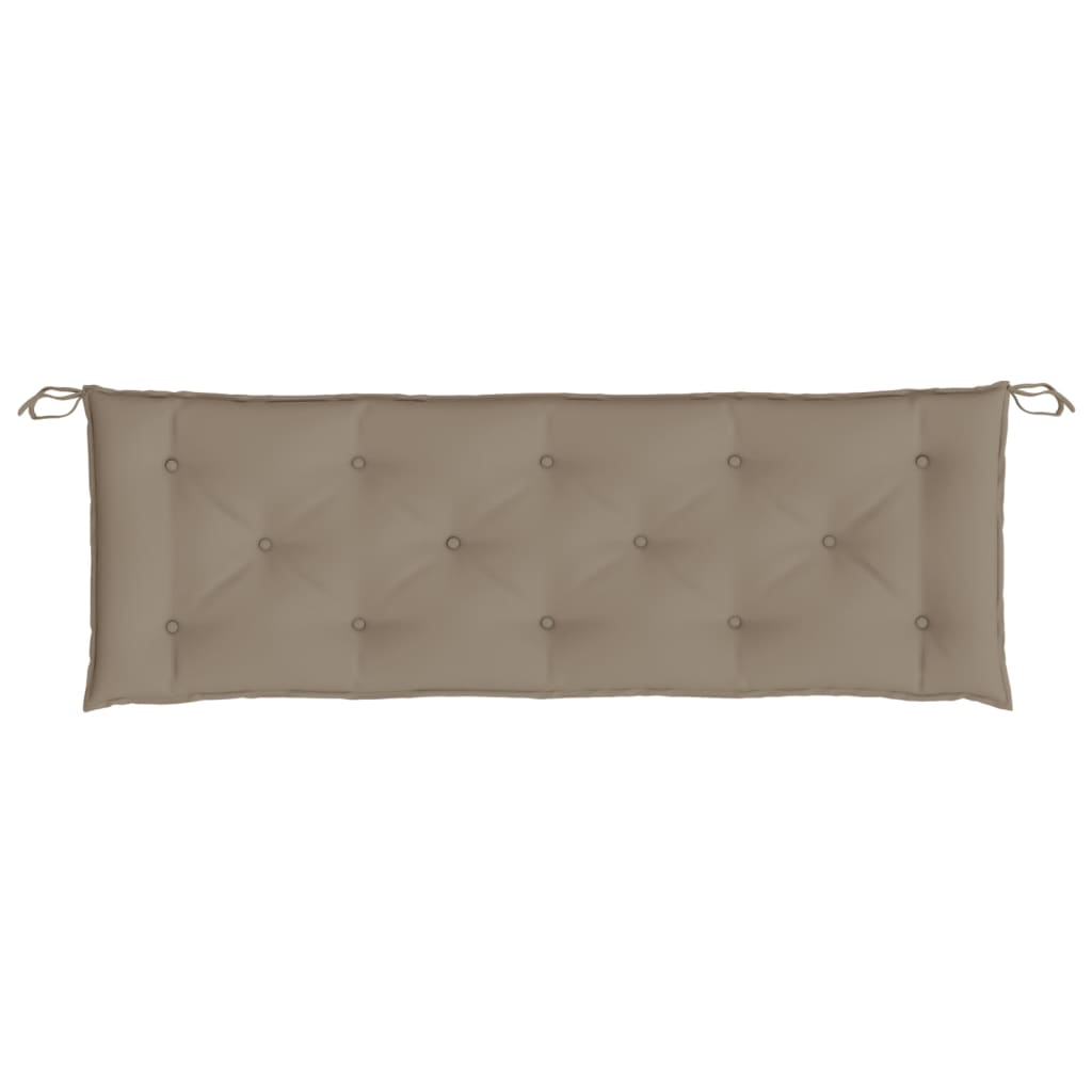 vidaXL Gartenbank-Auflagen 2 Stk. Taupe 150x50x7 cm Oxford-Gewebe