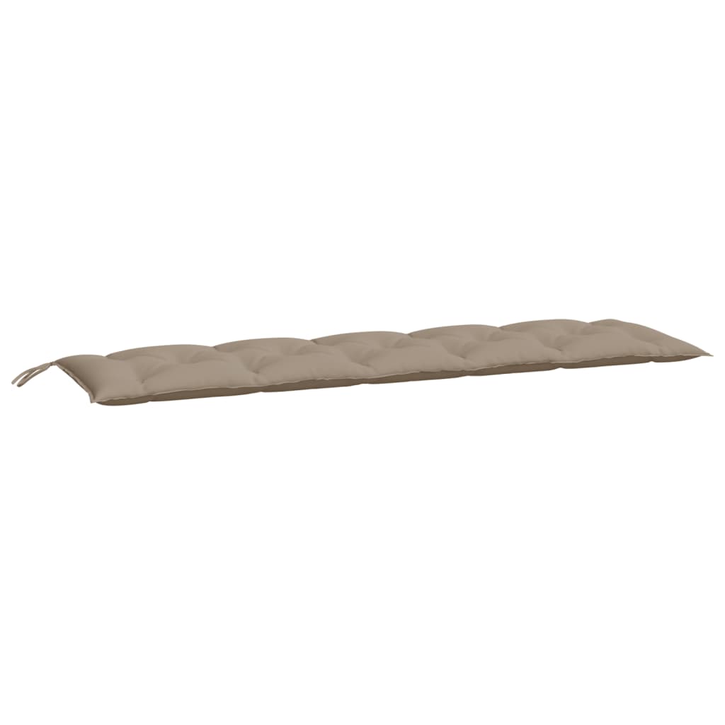 vidaXL Gartenbank-Auflagen 2 Stk. Taupe 180x50x7 cm Oxford-Gewebe