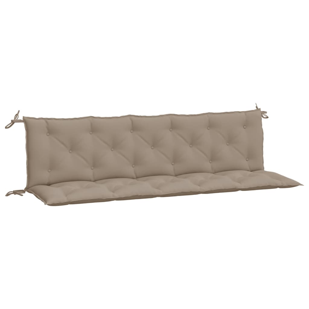 vidaXL Gartenbank-Auflagen 2 Stk. Taupe 180x50x7 cm Oxford-Gewebe