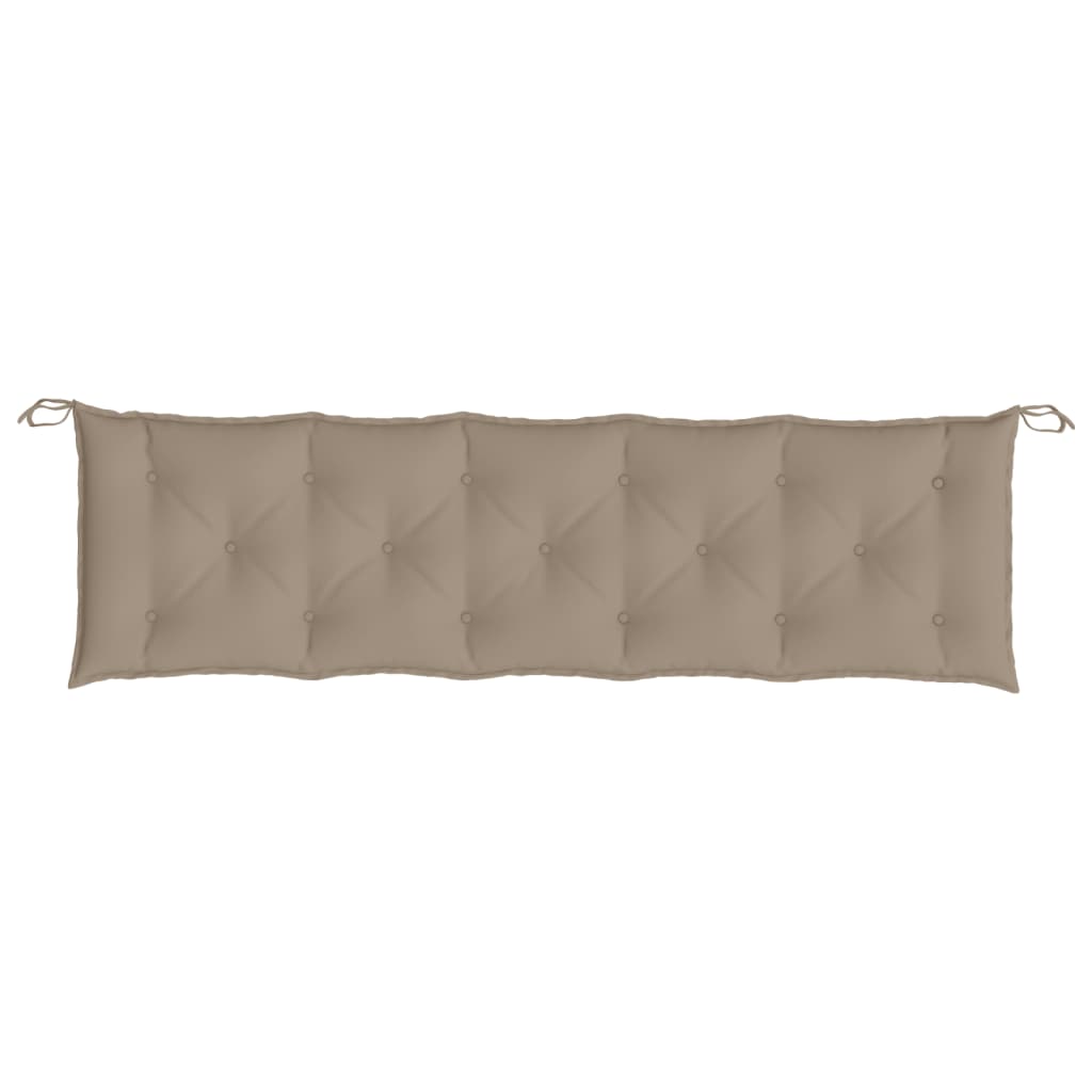 vidaXL Gartenbank-Auflagen 2 Stk. Taupe 180x50x7 cm Oxford-Gewebe