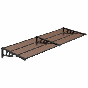 vidaXL Türvordach Schwarz 239x90 cm Polycarbonat