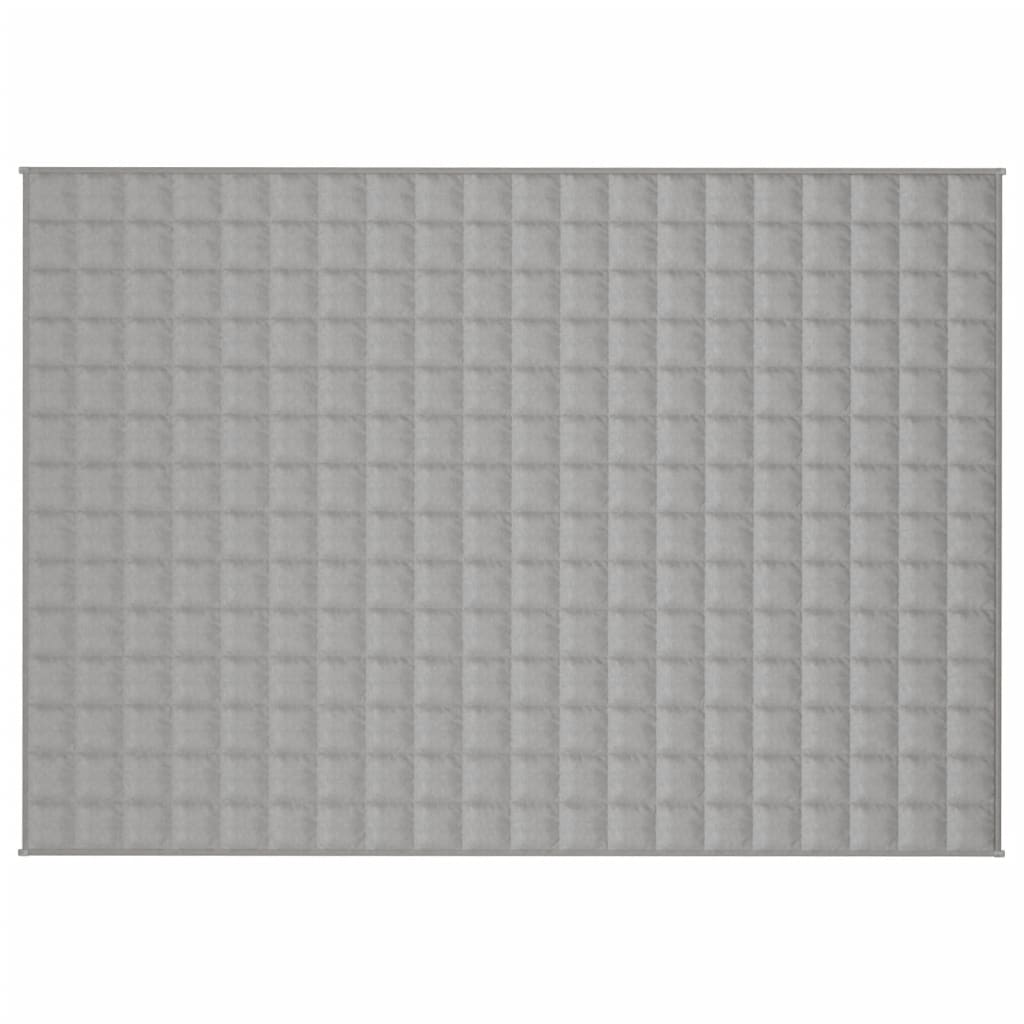 vidaXL Gewichtsdecke Grau 140x200 cm 6 kg Stoff