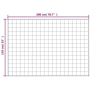 vidaXL Gewichtsdecke Grau 135x200 cm 10 kg Stoff