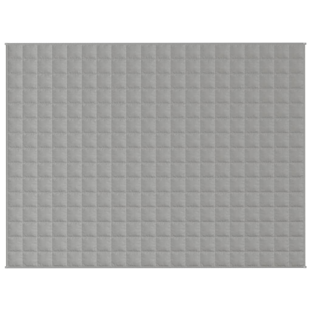 vidaXL Gewichtsdecke Grau 152x203 cm 7 kg Stoff