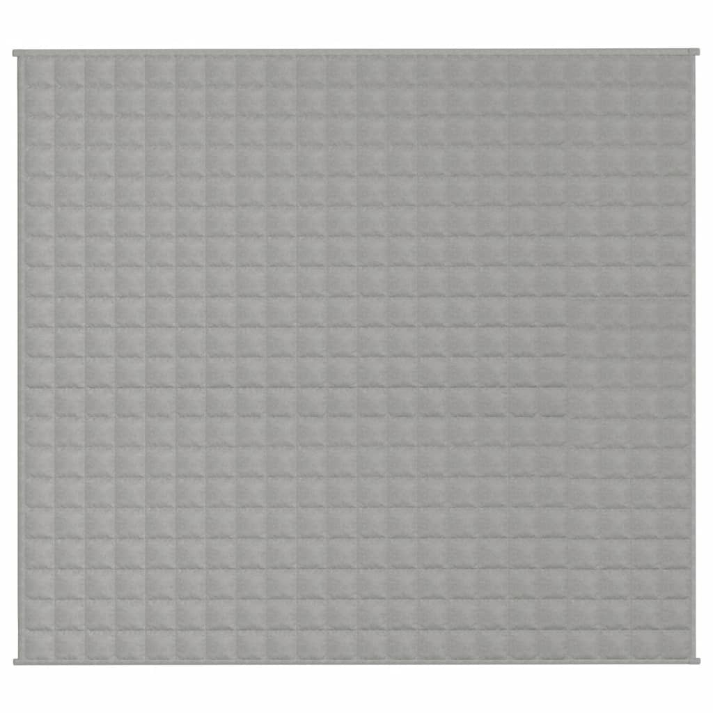 vidaXL Gewichtsdecke Grau 200x220 cm 9 kg Stoff