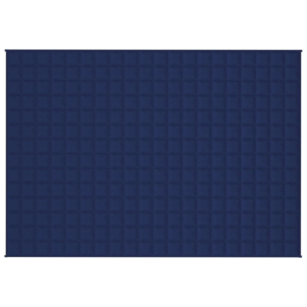 vidaXL Gewichtsdecke Blau 140x200 cm 6 kg Stoff