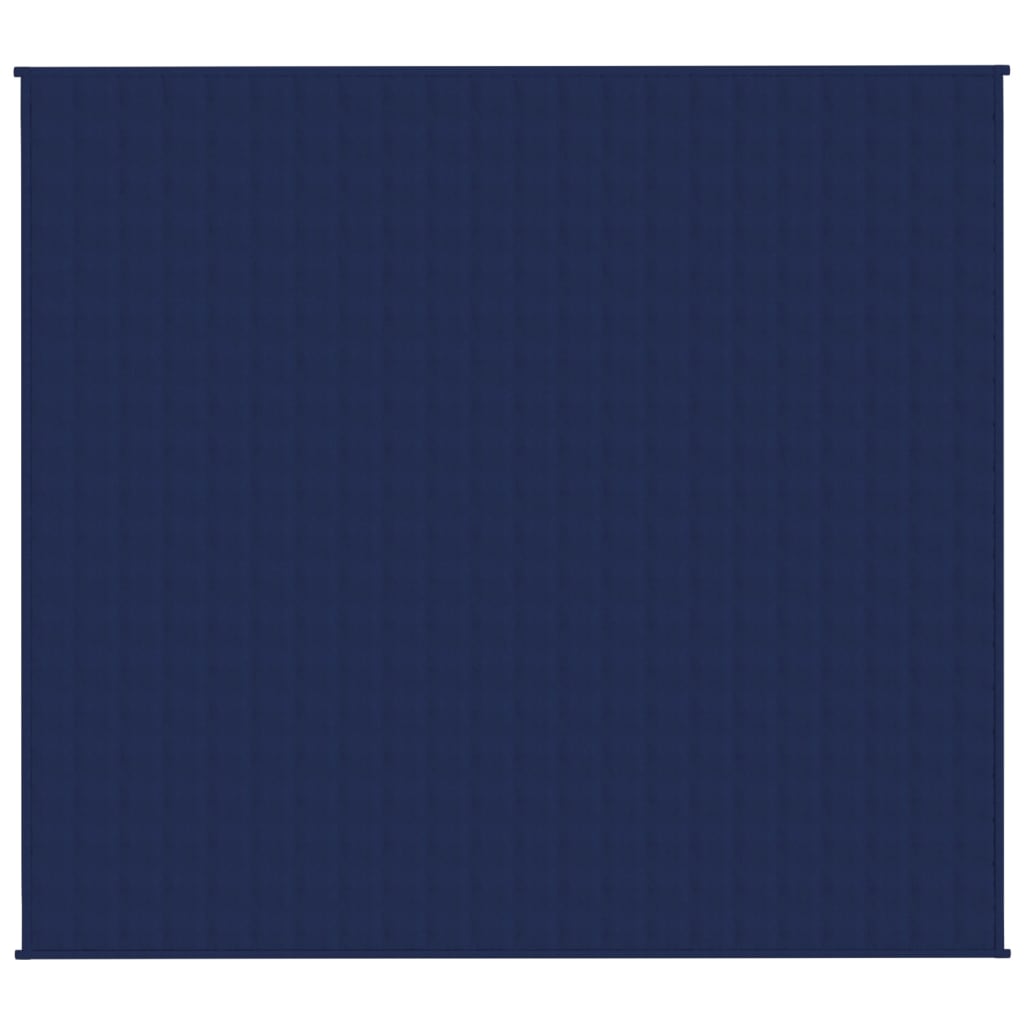 vidaXL Gewichtsdecke Blau 200x230 cm 9 kg Stoff