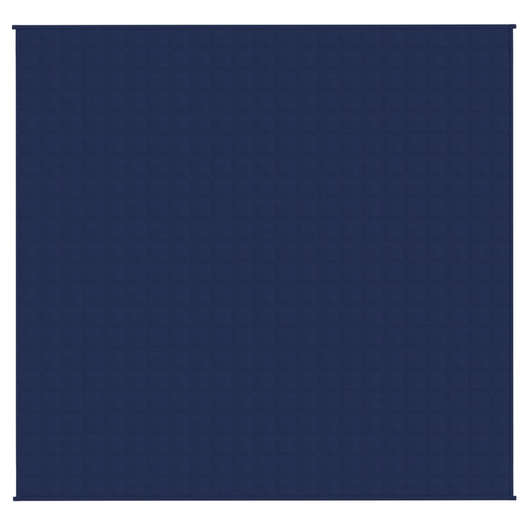 vidaXL Gewichtsdecke Blau 220x230 cm 11 kg Stoff