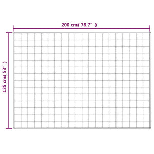 vidaXL Gewichtsdecke Hellcreme 135x200 cm 6 kg Stoff