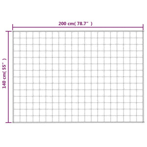 vidaXL Gewichtsdecke Hellcreme 140x200 cm 10 kg Stoff