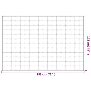 Gewichtsdecke Grau 122x183 cm 5 kg Stoff Stilecasa