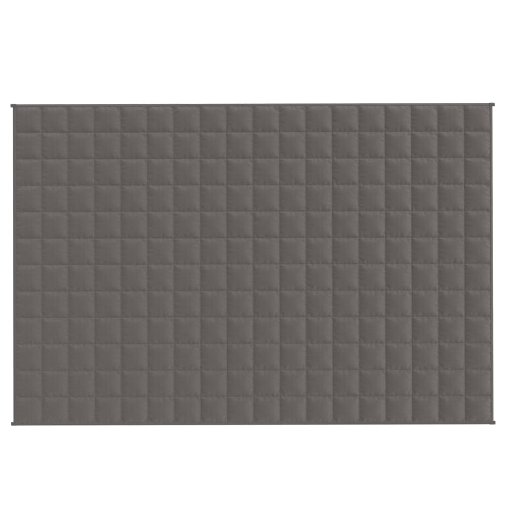 vidaXL Gewichtsdecke Grau 122x183 cm 9 kg Stoff