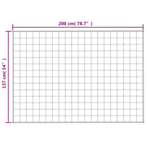 vidaXL Gewichtsdecke Grau 137x200 cm 6 kg Stoff