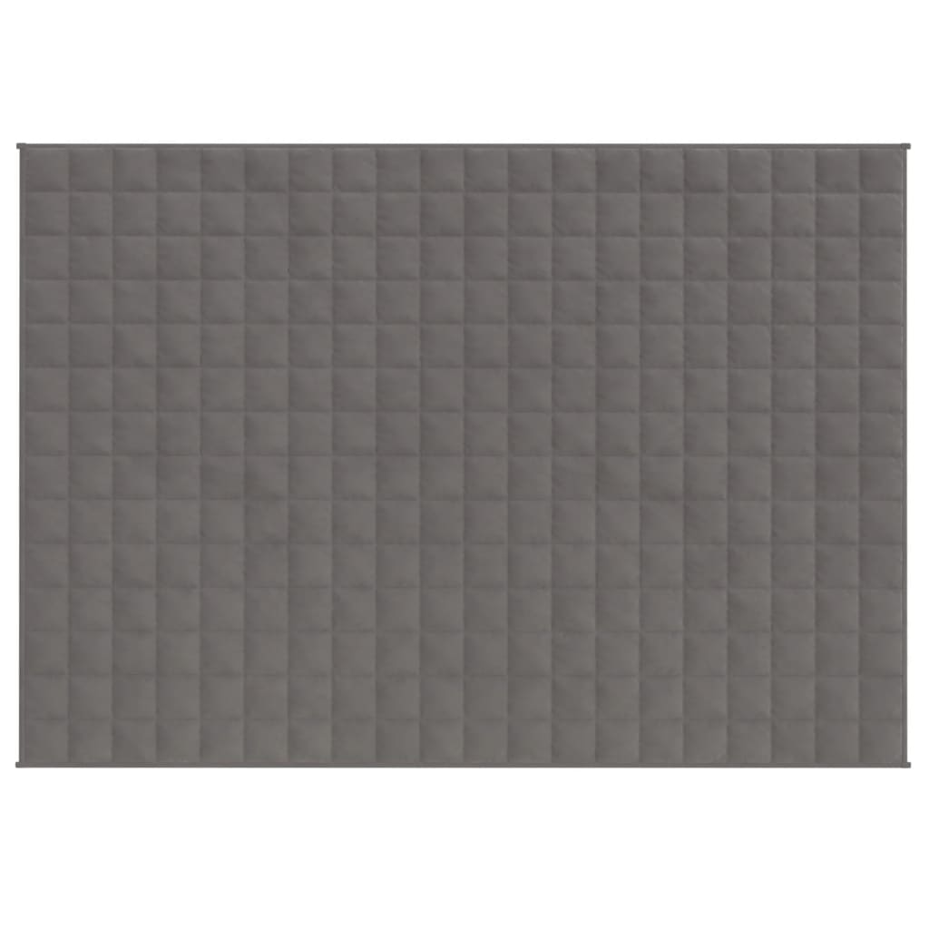 vidaXL Gewichtsdecke Grau 152x203 cm 11 kg Stoff