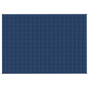 vidaXL Gewichtsdecke Blau 140x200 cm 10 kg Stoff