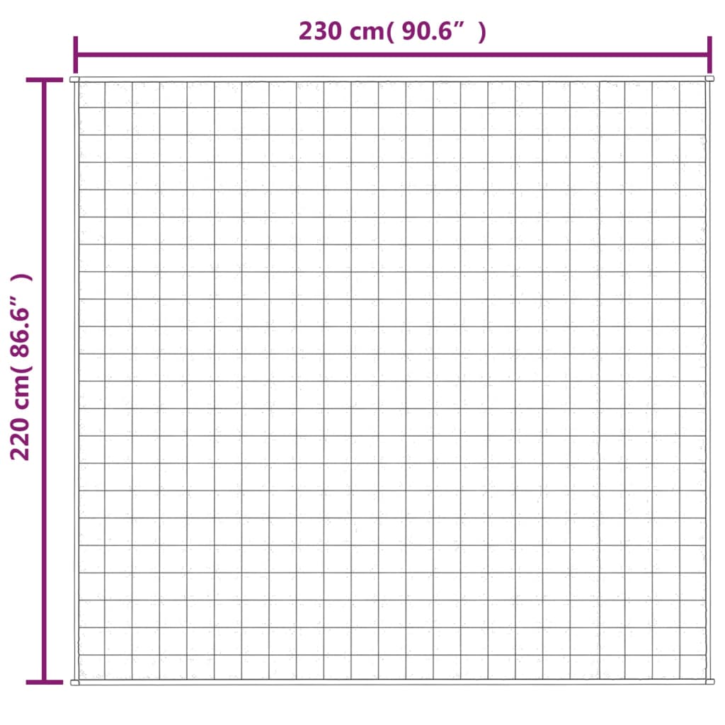 Gewichtsdecke Hellcreme 220x230 cm 11 kg Stoff Stilecasa