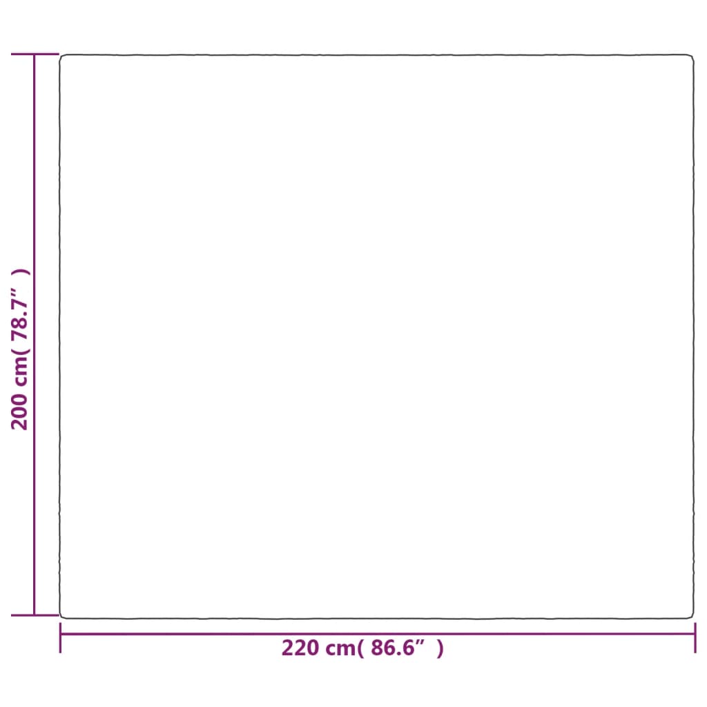 vidaXL Gewichtsdecke mit Bezug Grau 200x220 cm 9 kg Stoff