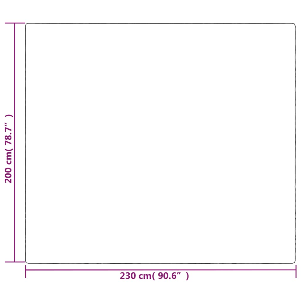 vidaXL Gewichtsdecke mit Bezug Grau 200x230 cm 13 kg Stoff