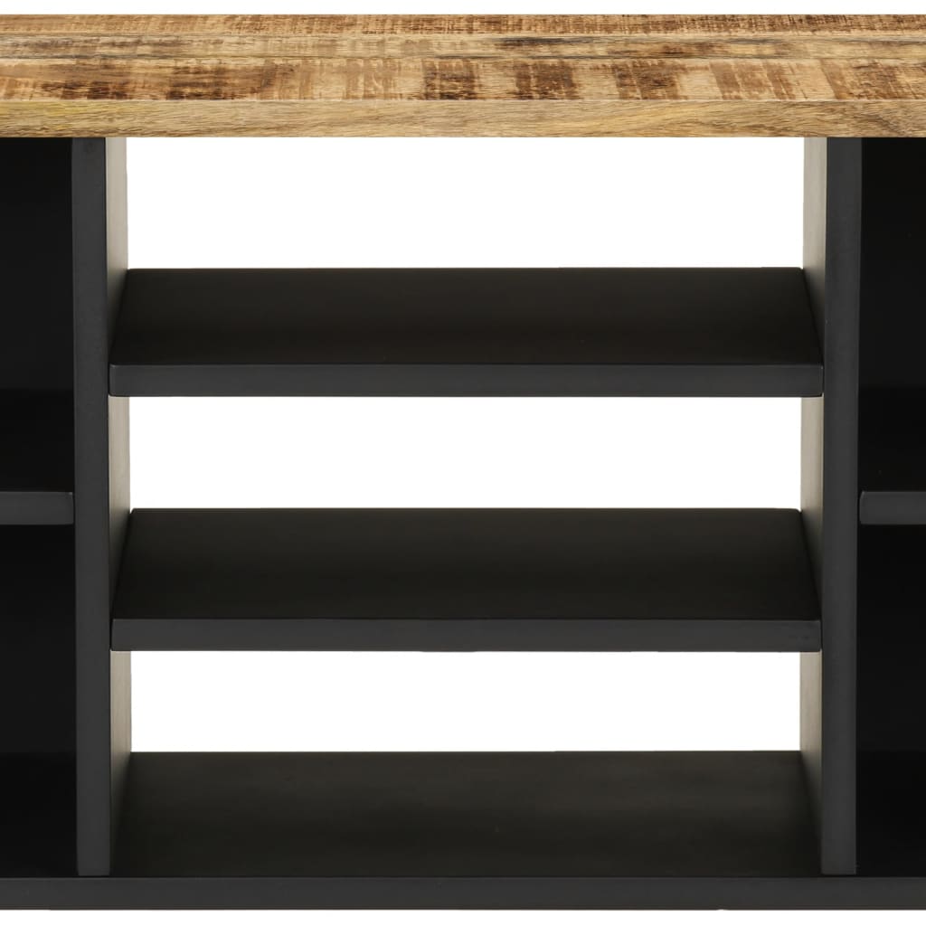 vidaXL TV-Schrank 100x33x46 cm Massivholz Mango & Holzwerkstoff