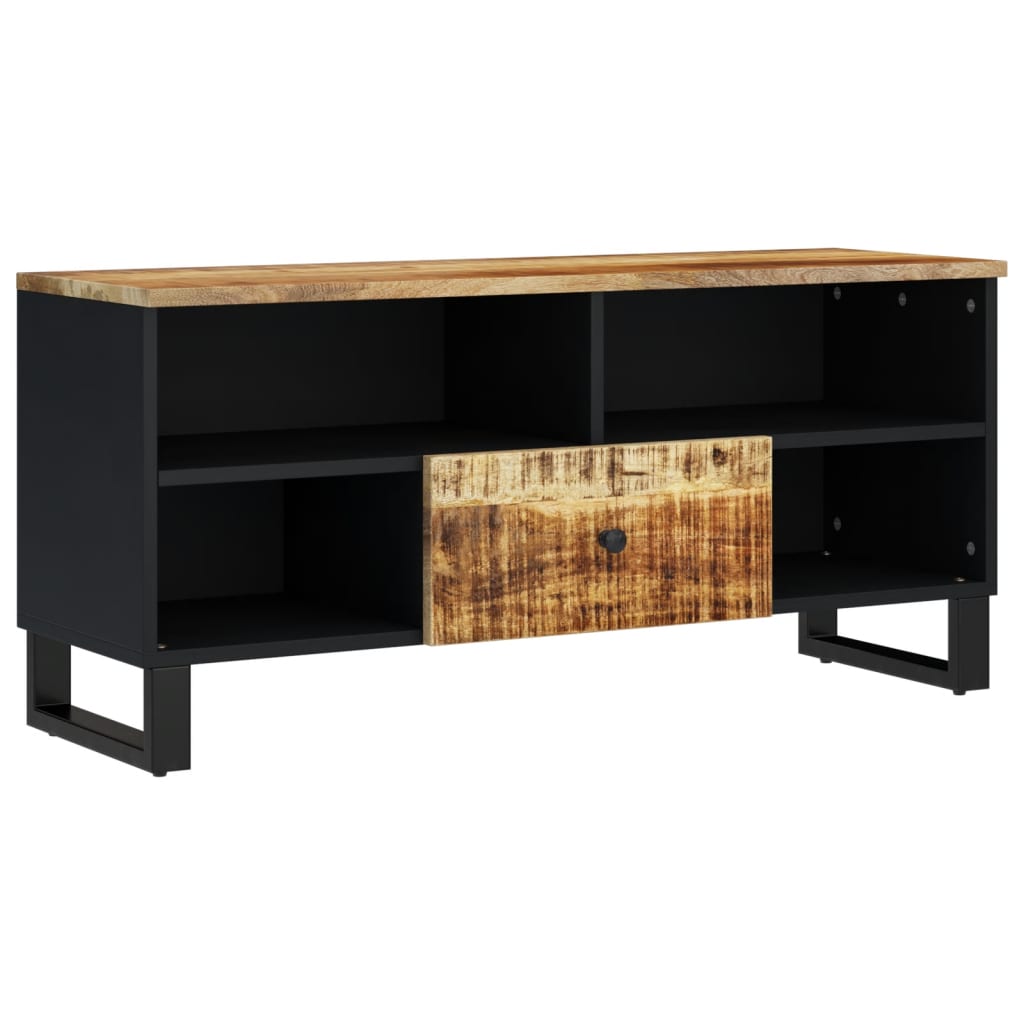 vidaXL TV-Schrank 100x33x46 cm Massivholz Mango & Holzwerkstoff