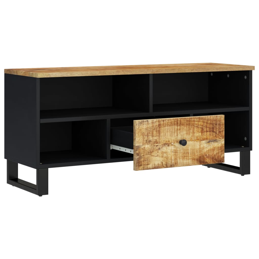 vidaXL TV-Schrank 100x33x46 cm Massivholz Mango & Holzwerkstoff