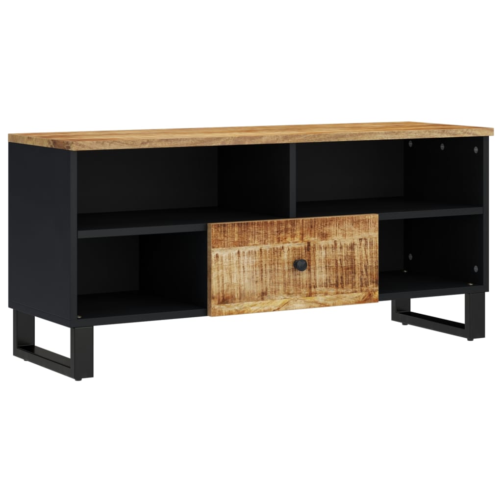 vidaXL TV-Schrank 100x33x46 cm Massivholz Mango & Holzwerkstoff