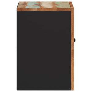 vidaXL Bad-Wandschrank 38x33x48 cm Altholz Massiv