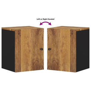 Bad-Wandschrank 38x33x48 cm Massivholz Mango