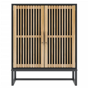 vidaXL Sideboard Schwarz 60x30x75 cm Holzwerkstoff