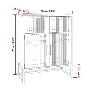 vidaXL Sideboard 60x30x75 cm Holzwerkstoff