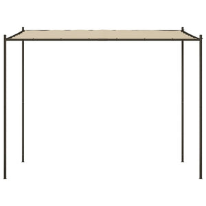 Pavillon Beige 3x3 m 180 g/m² Stoff und Stahl Stilecasa