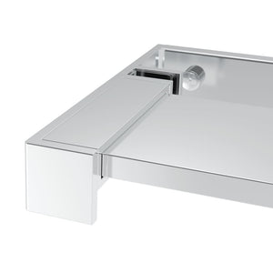 vidaXL Duschablage für Begehbare Dusche Chrom 100 cm Aluminium