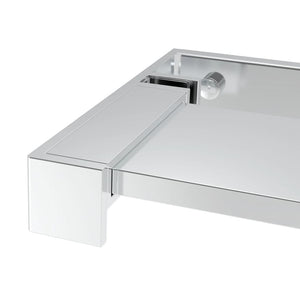 vidaXL Duschablage für Begehbare Dusche Chrom 115 cm Aluminium