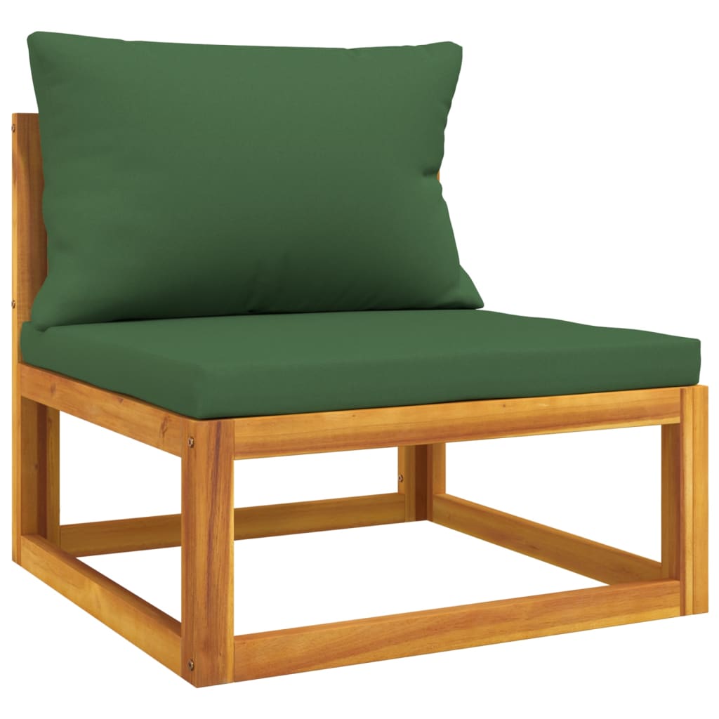 2-tlg. Garten-Sofa-Set mit Kissen Massivholz Akazie Stilecasa