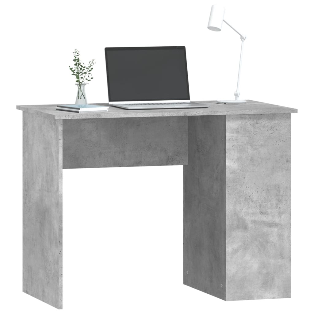 vidaXL Schreibtisch Betongrau 100x55x75 cm Holzwerkstoff