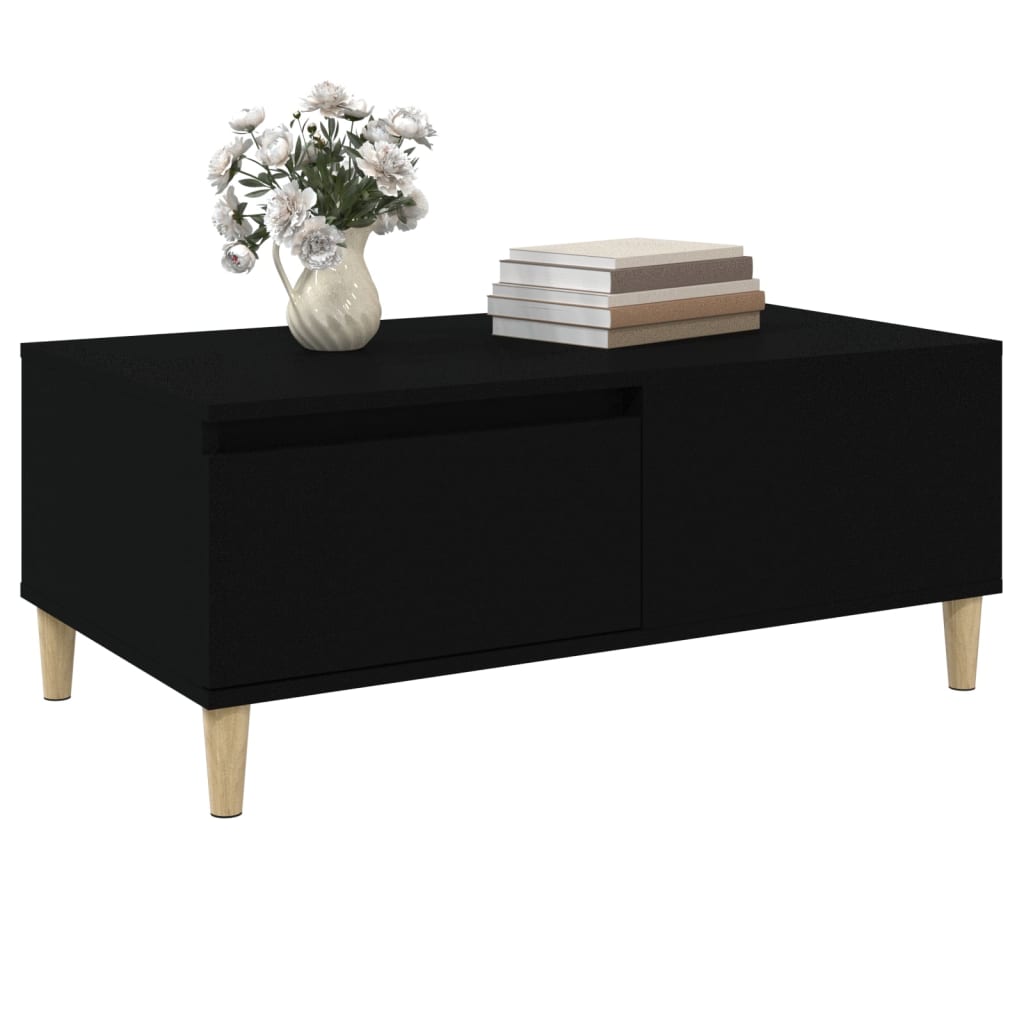 Couchtisch Schwarz 90x50x36,5 cm Holzwerkstoff Stilecasa