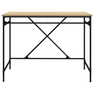 vidaXL Schreibtisch Sonoma-Eiche 100x50x75 cm Holzwerkstoff und Eisen