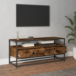 vidaXL TV-Schrank Räuchereiche 100x35x45 cm Holzwerkstoff