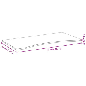 vidaXL Schreibtischplatte 110x55x1,5 cm Bambus