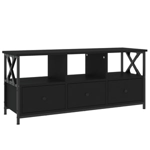 vidaXL TV-Schrank Schwarz 102x33x45 cm Holzwerkstoff und Eisen