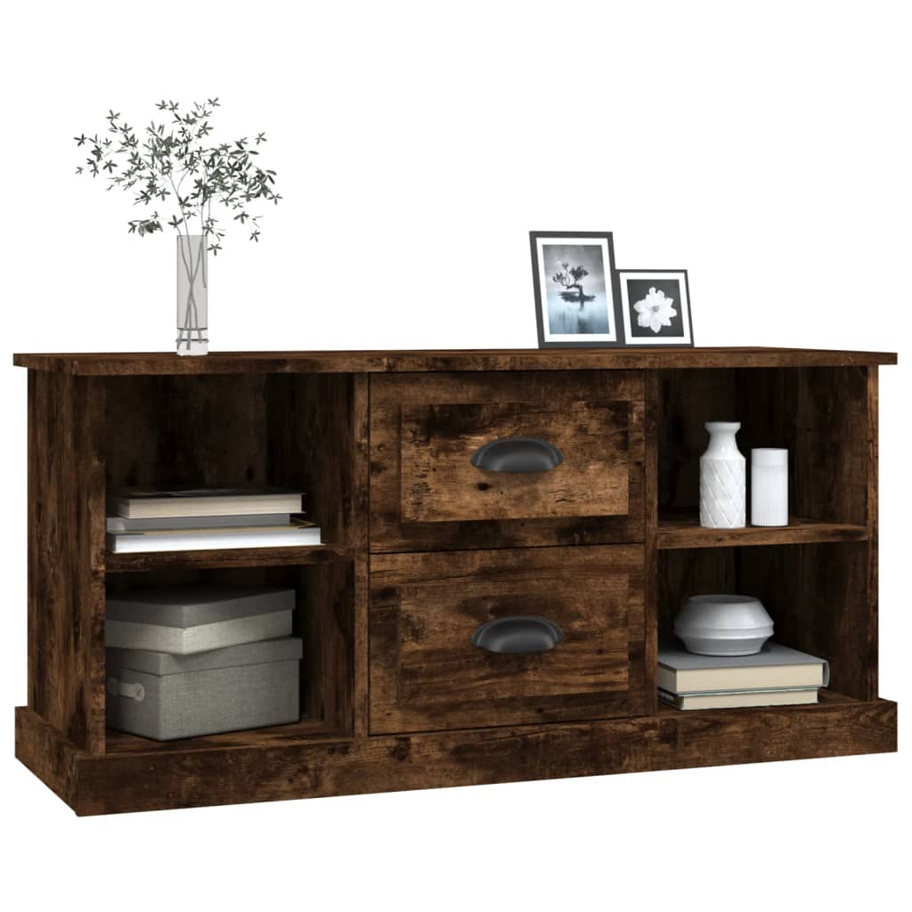 vidaXL TV-Schrank Räuchereiche 99,5x35,5x48 cm Holzwerkstoff