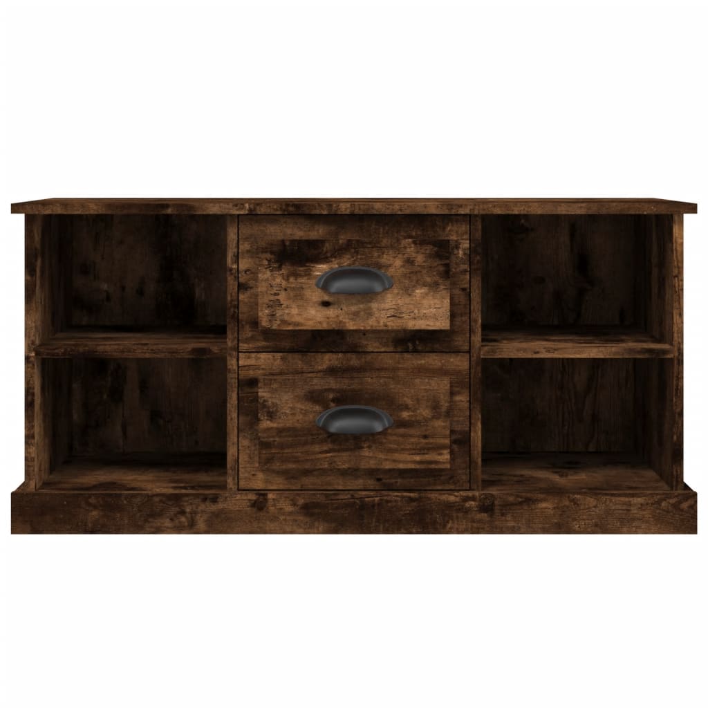 vidaXL TV-Schrank Räuchereiche 99,5x35,5x48 cm Holzwerkstoff