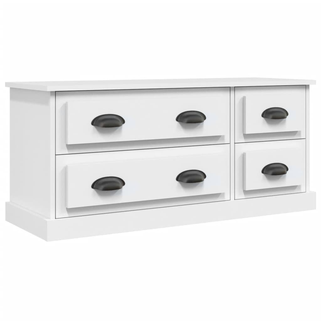 vidaXL TV-Schrank Weiß 100x35,5x45 cm Holzwerkstoff