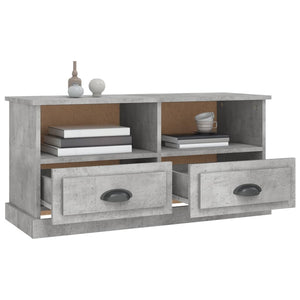 vidaXL TV-Schrank Betongrau 93x35,5x45 cm Holzwerkstoff