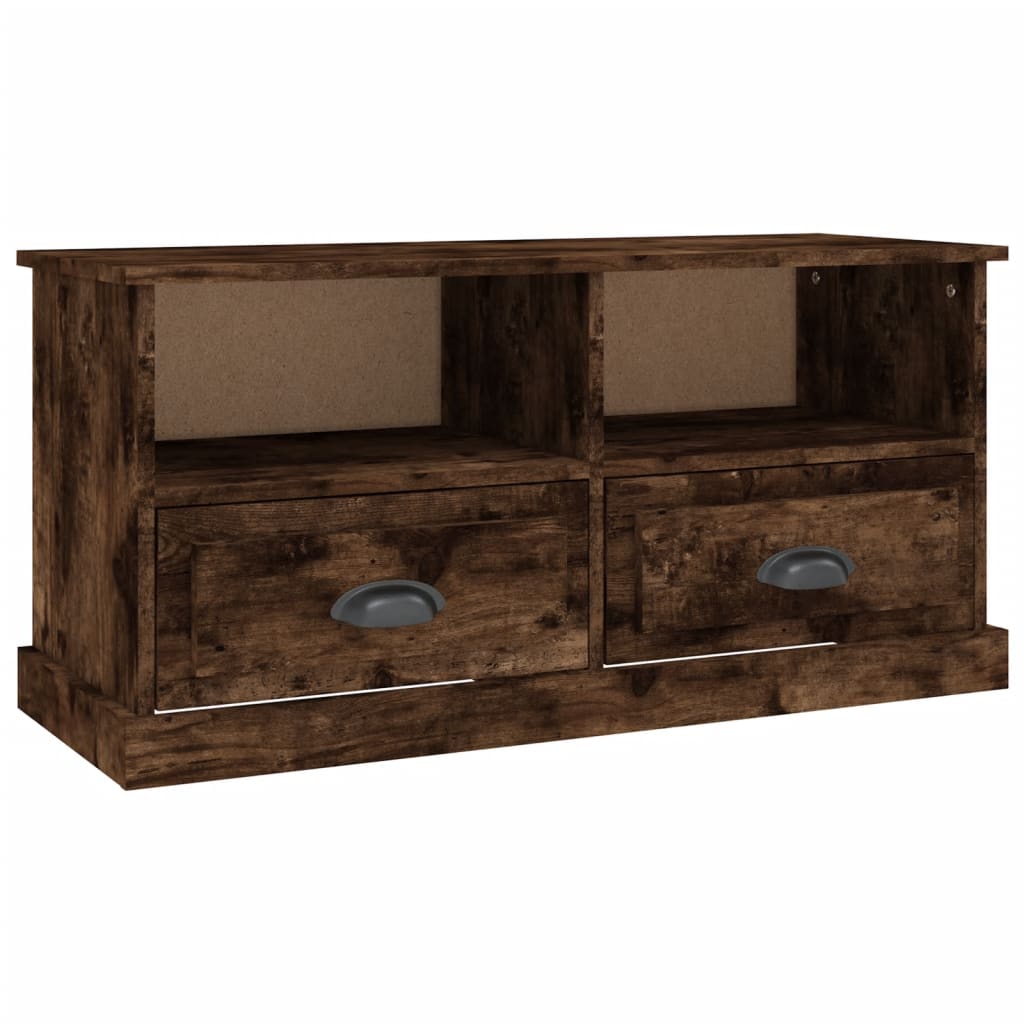 vidaXL TV-Schrank Räuchereiche 93x35,5x45 cm Holzwerkstoff