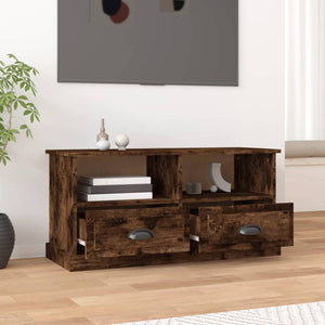 vidaXL TV-Schrank Räuchereiche 93x35,5x45 cm Holzwerkstoff